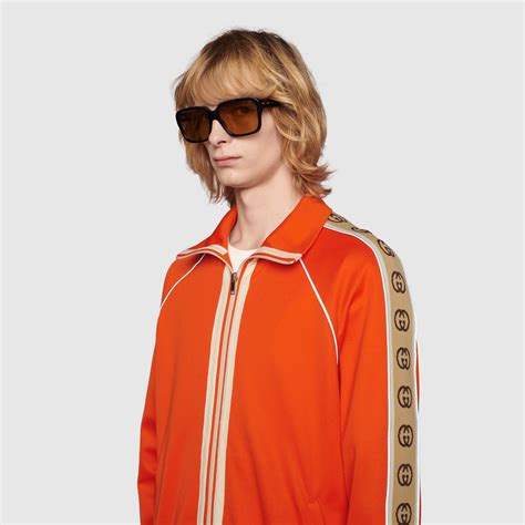 gucci oversized technical jersey